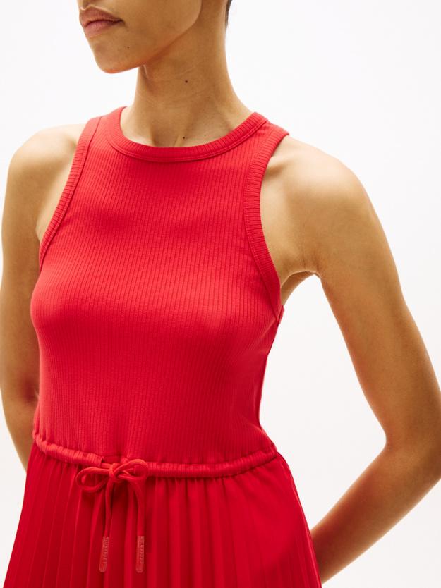 RIB TANK PLEATED DRE WW0WW39342/XLG TOMMY HILFIGER