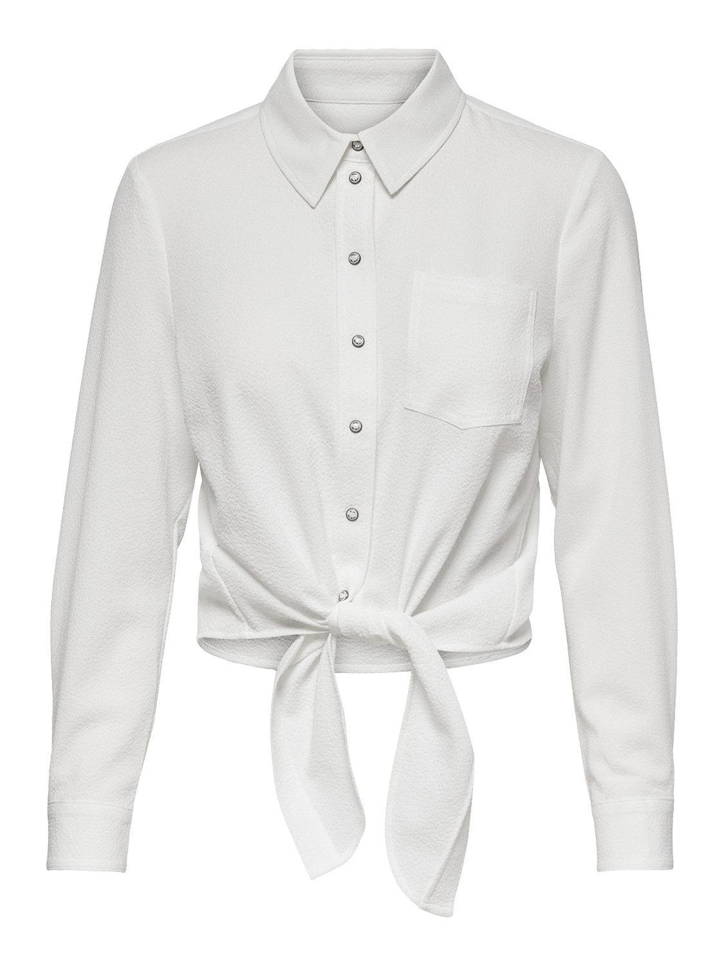 ONLLECEY LS KNOT SHIRT NOOS WVN 