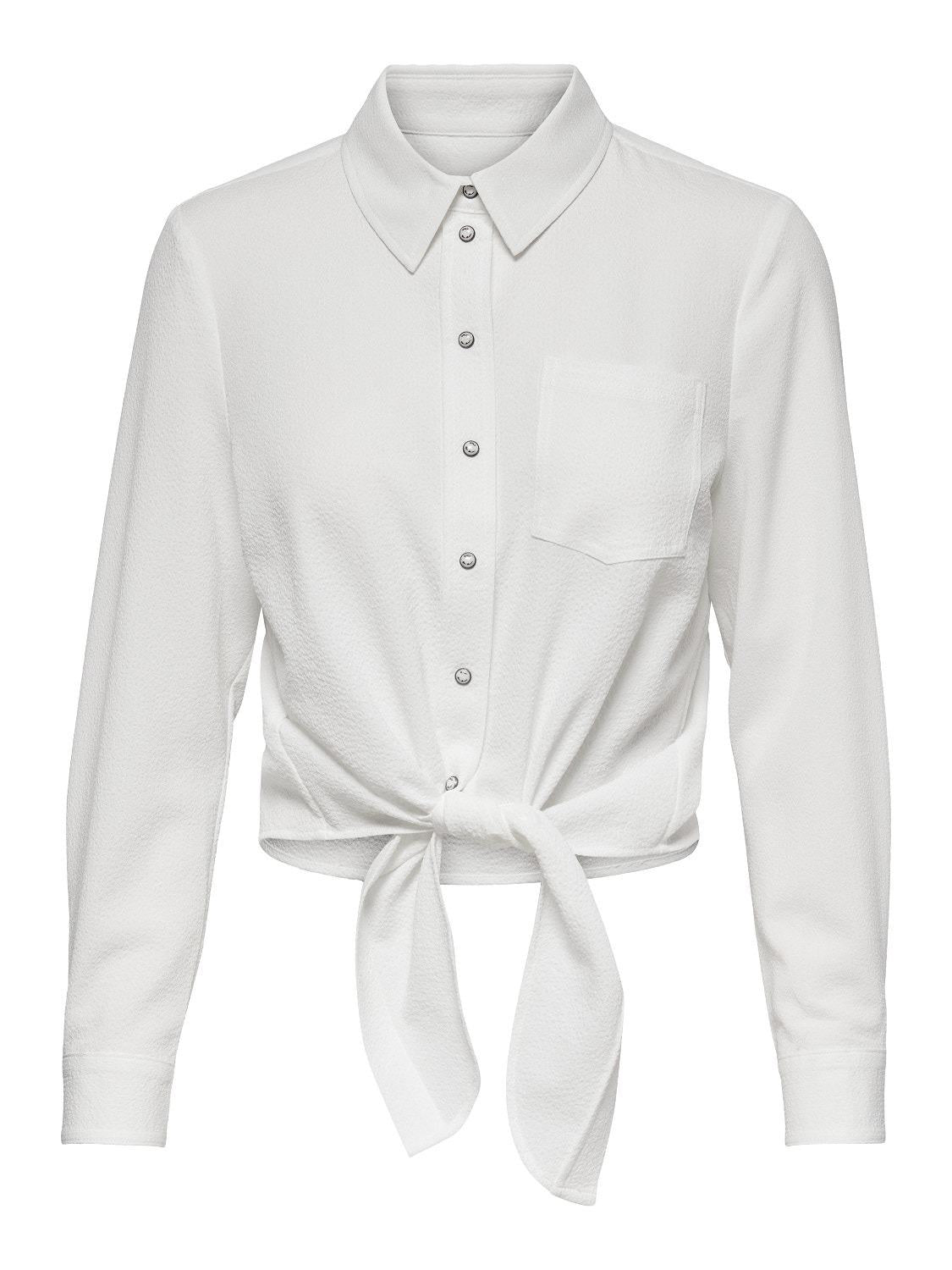 ONLLECEY LS KNOT SHIRT NOOS WVN 