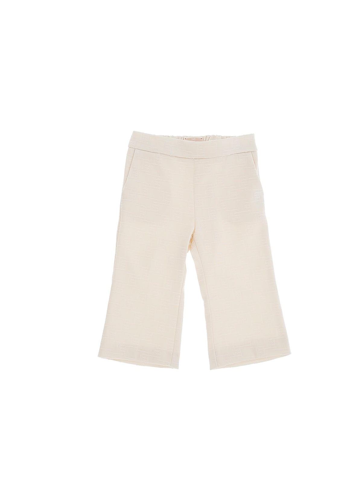 PANTALONE IN RASO JACQUARD EF BURRO EGPA068 0 TV029/0033 ELISABETTA FRANCHI La Mia Bambina