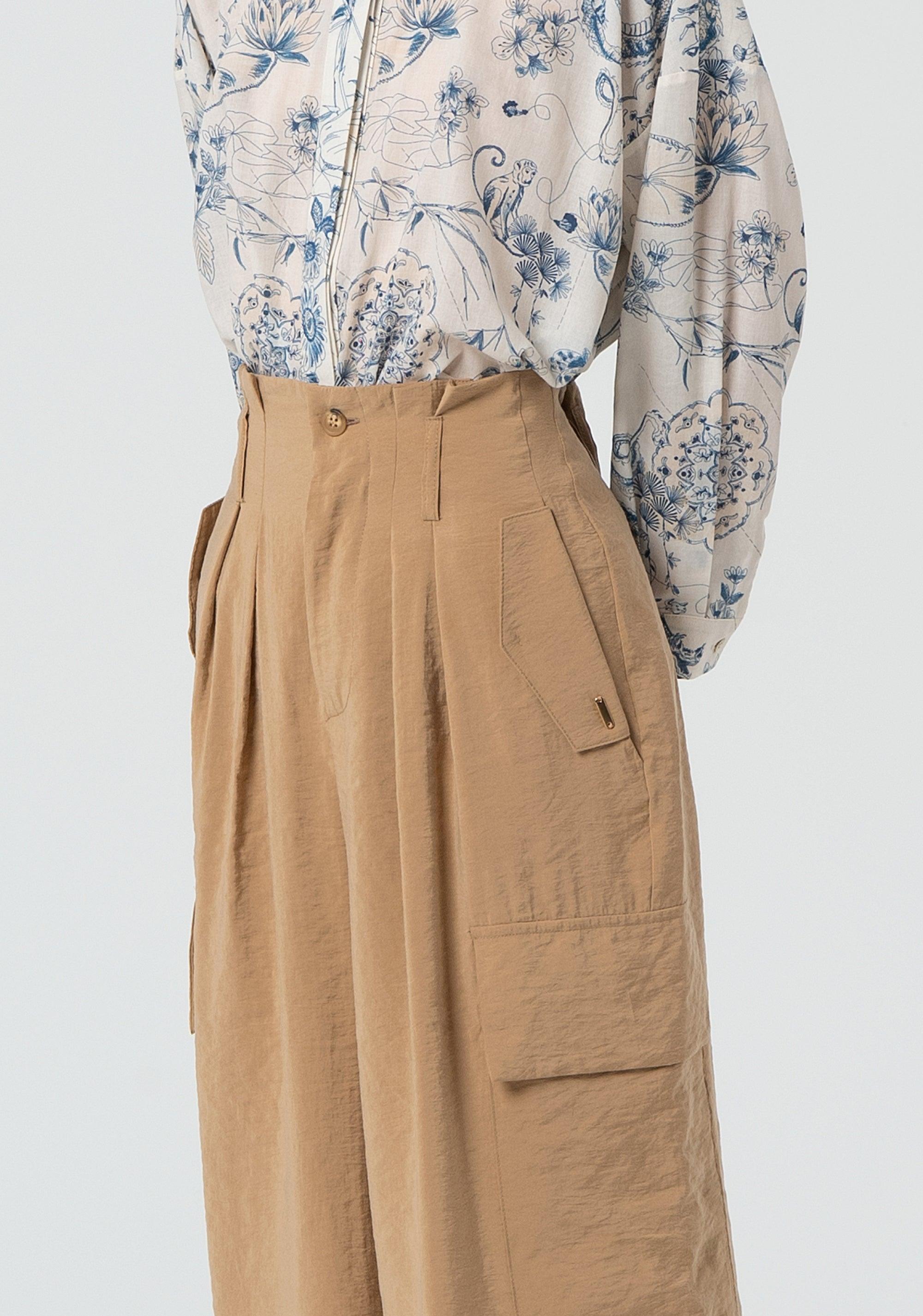 CARGO PANT BEIGE FJ25SVC002W49401/050 FRACOMINA