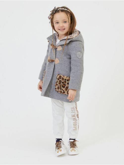 JOGGER CON BANDE MACULATE 190415 0010/180 MONNALISA