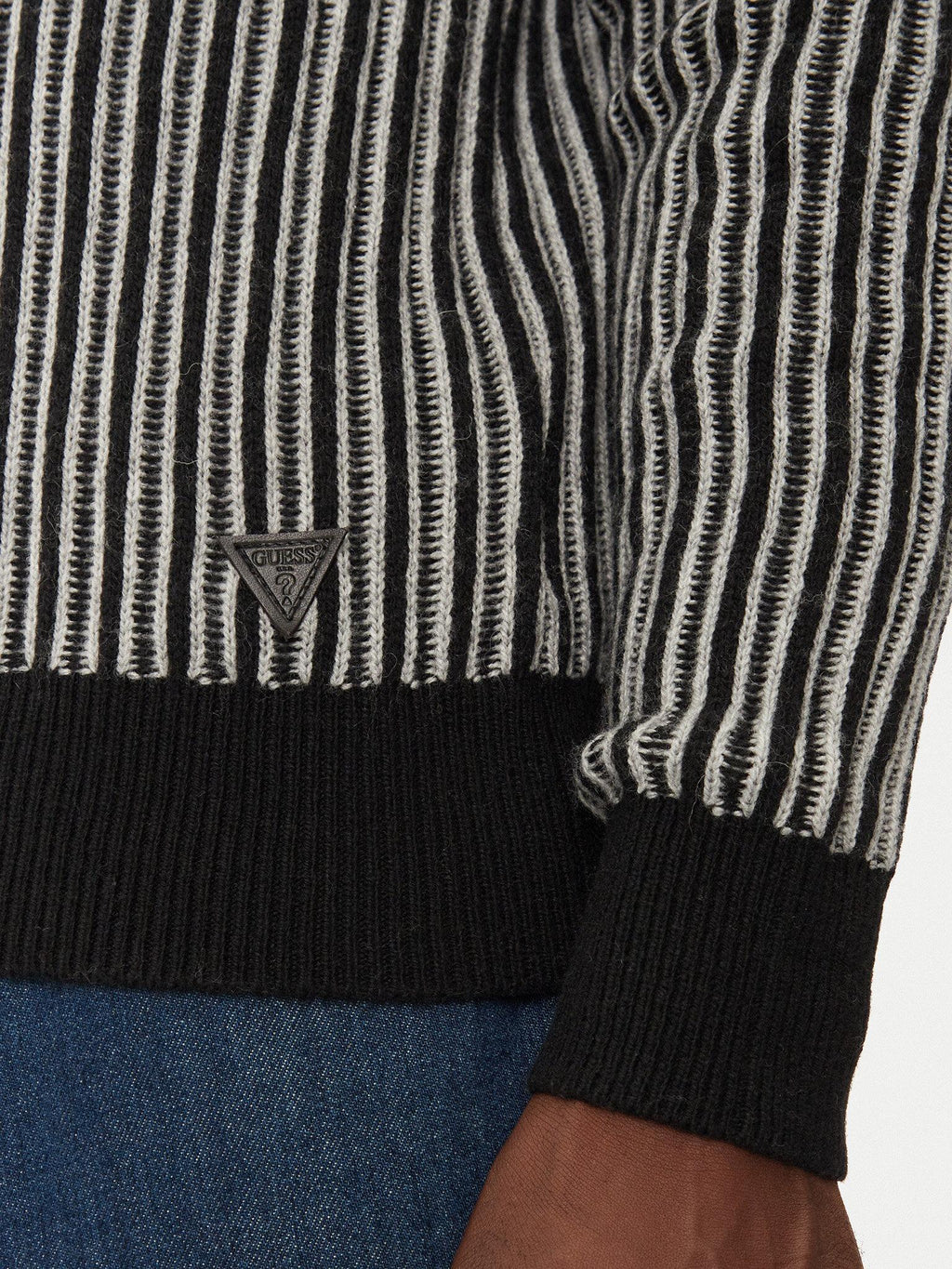 EMMANUEL CN BI-COLOR RIBS SWTR M4BR13Z3HB0/FJ63 GUESS