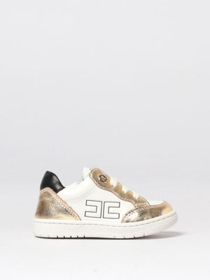 ELISABETTA FRANCHI La Mia Bambina SNEAKER BASSA ALLACCIATA ORO/BURRO