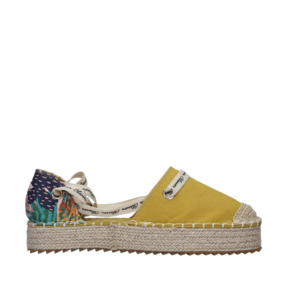 SPRING02 S2SPRING02/FAN/OCHRE/FLOWERS BLAUER