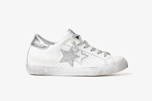 SNEAKERS PRIME STAR BIANCO/ARGENTO 