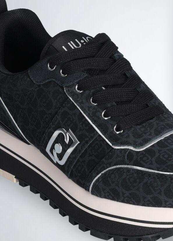 LIU JO MAXI WONDER 71 - SNEAKER PRINTED COW SUEDE BF4003PX195/22222 LIU JO