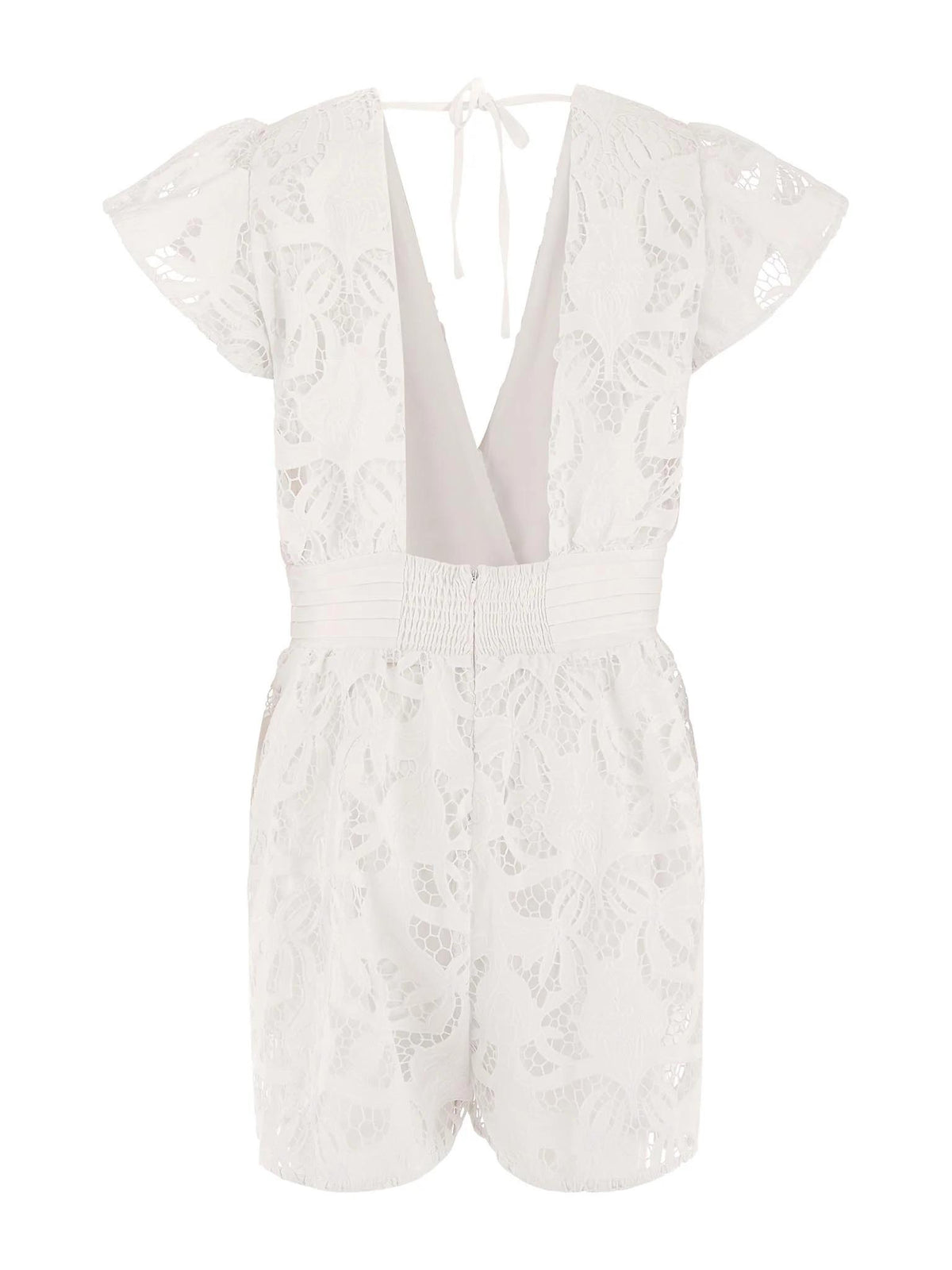 CHLOE EYELET ROMPER 