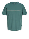 JACK AND JONES JCOFUSION CHEST BRAND TEE SS CREW NOOS