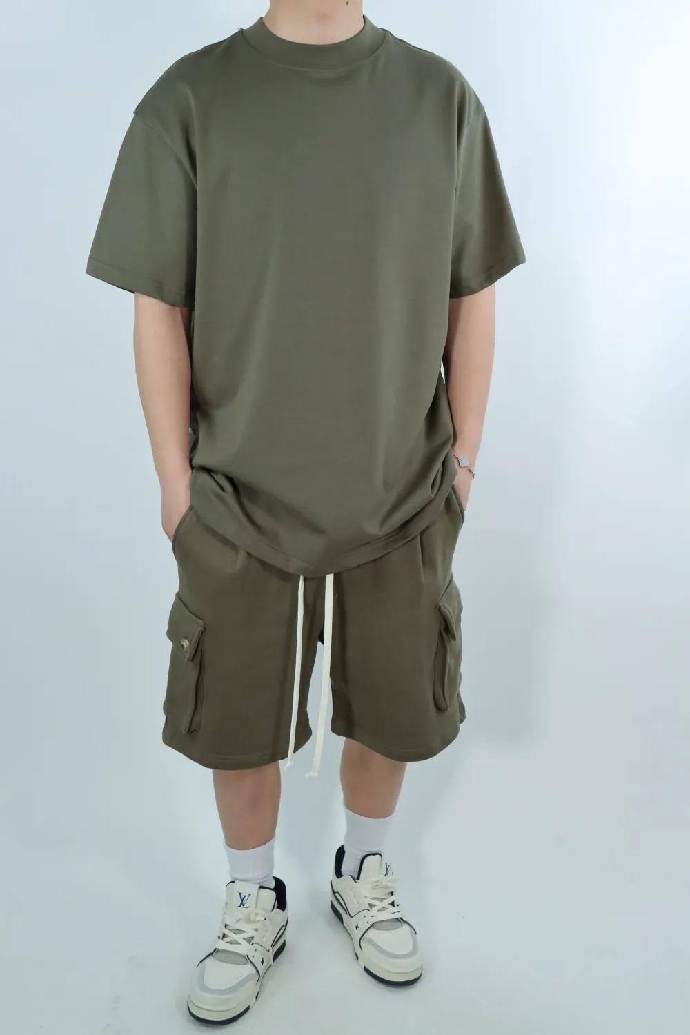 BERMUDA+TSHIRT 6601-6150/VERDE MILITARE PRIMID