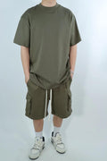 BERMUDA+TSHIRT 6601-6150/VERDE MILITARE PRIMID