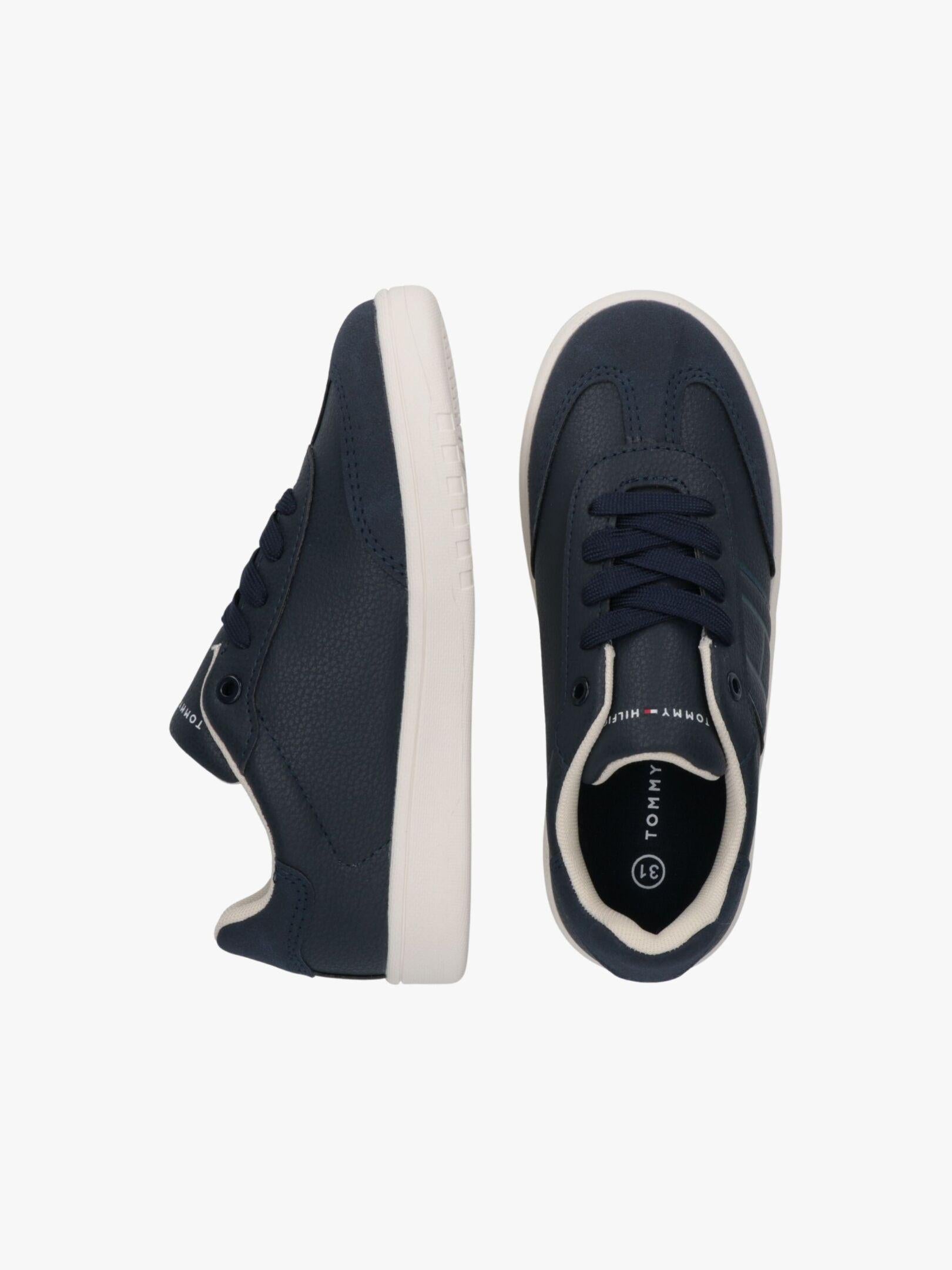 SNEAKER BASSA ALLACCIATA BEIGE/BIANCO/BLU 