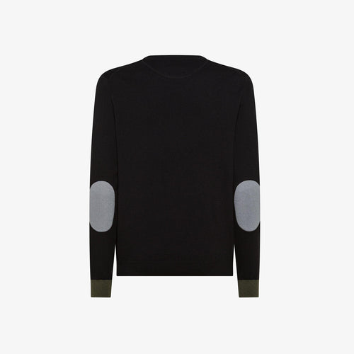 SWEATER ELBOW CONTRAST L/S 