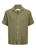 JACK AND JONES JJECOBA STRIPE RESORT SHIRT SS SN