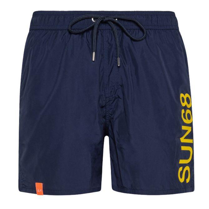 SWIM PANT WITH MACRO LOGO ON FRONT 