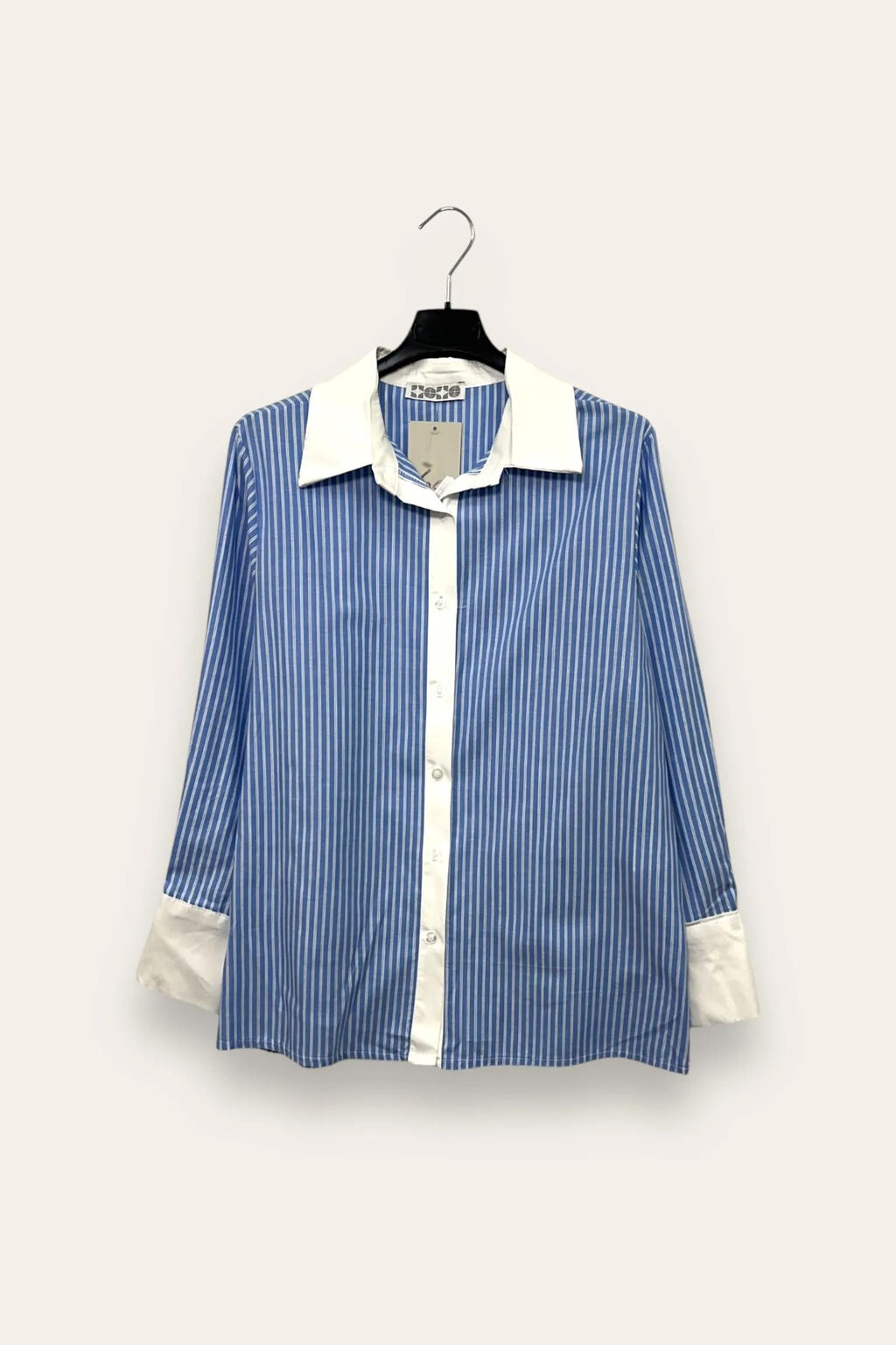Camicia a righe CL-10684-CL-3517/Azzurro LOVEme