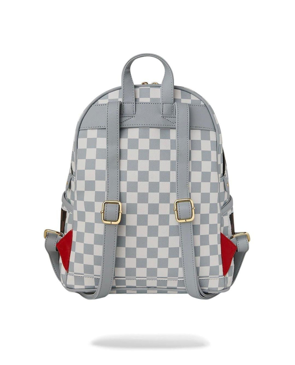 CREAM BROWN TEAR CHECK SAVAGE BACKPACK 
