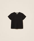 TWINSET T-SHIRT M/C CON RICAMO LOGO