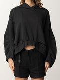 PINKO MANAGER MAGLIA FELPA CON TWILL