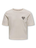 ONLY KIDS KOGREX LEO HEART S/S TOP JRS NOOS