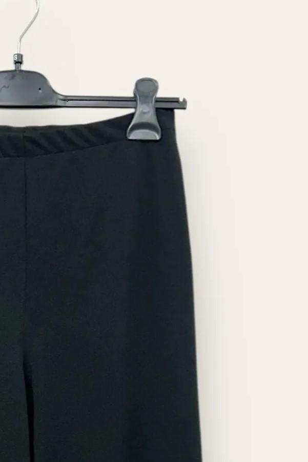 Pantalone a palazzo in crepe, zip sul fianco 