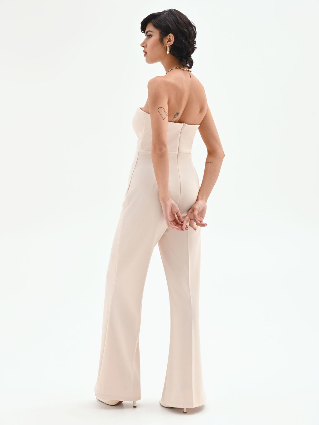 CFC 20265 G-TUTA PALAZZO CON BOTTONI SCUBA 