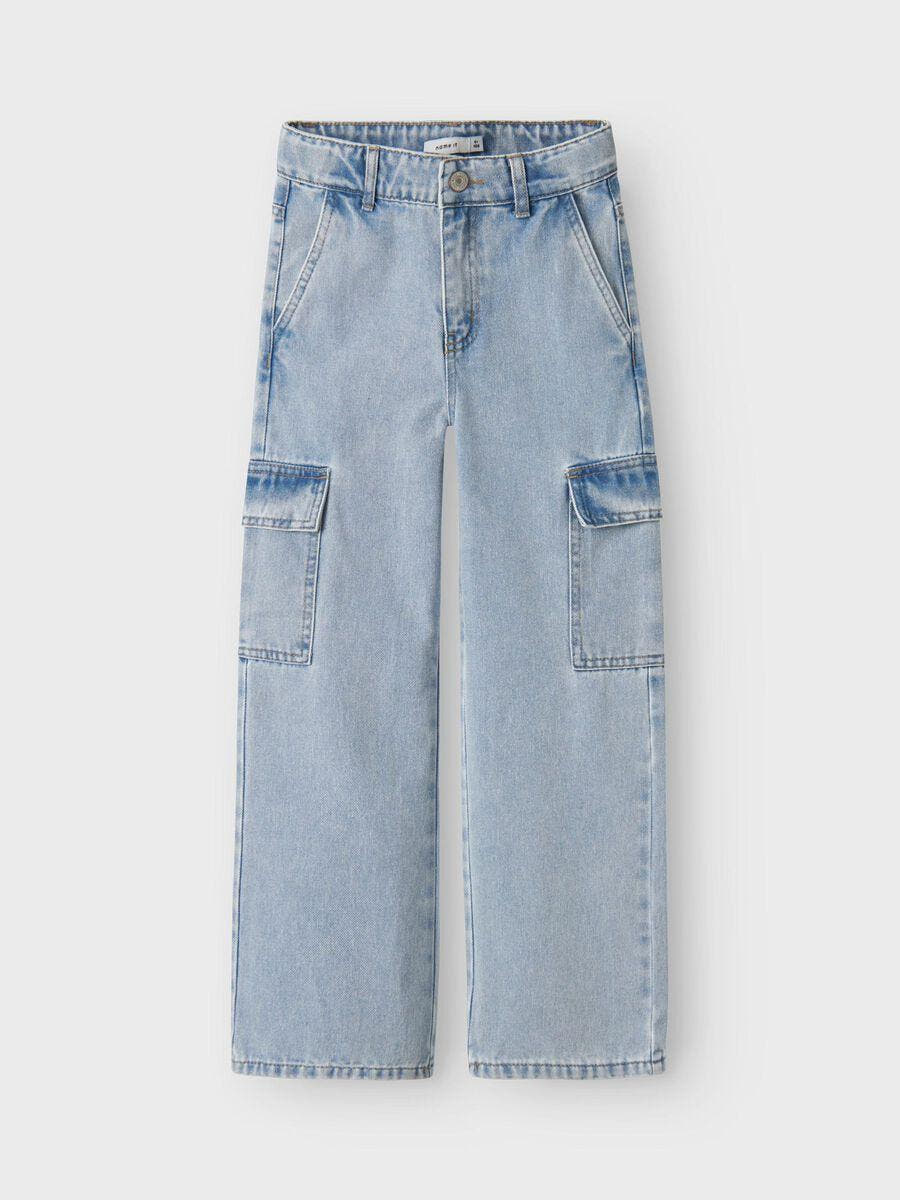 13220709/Light Blue Bleached Denim NAME.IT