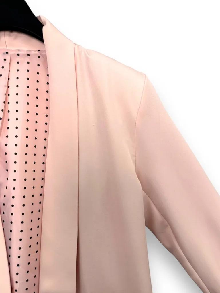Blazer con fodera a pois 