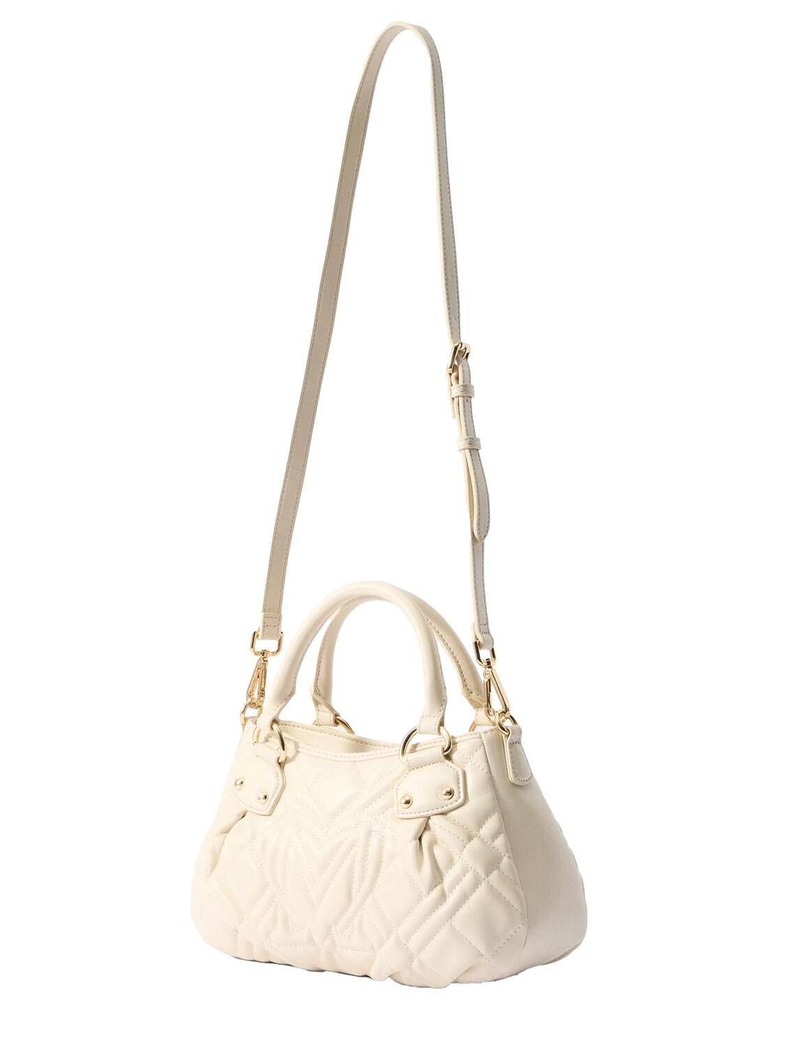 BORSA QUILTED PU AVORIO 