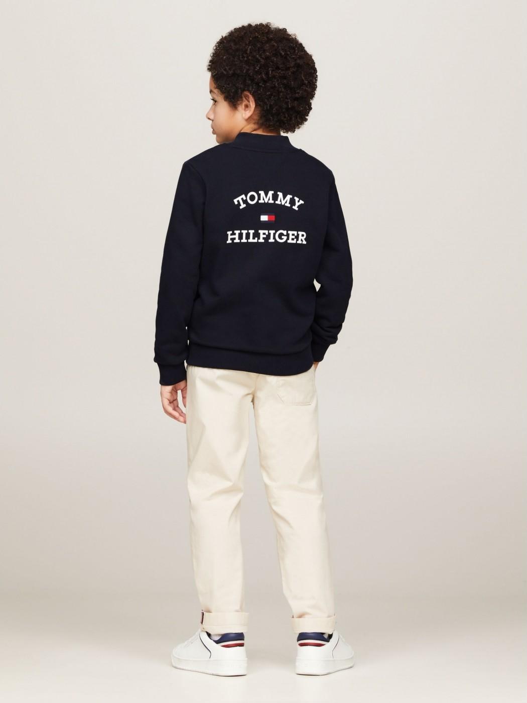 TH LOGO ZIP TROUGH SWEATSHIRT 