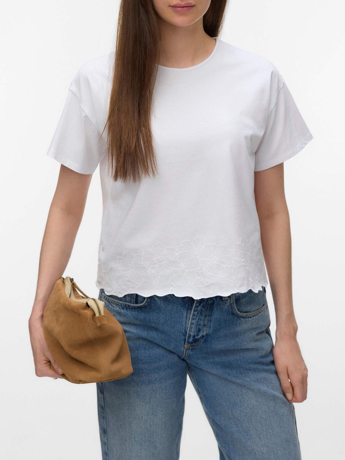 10342965/Bright White White emb VERO MODA