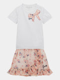 SET SS T-SHIRT + CHIFFON SKIRT 
