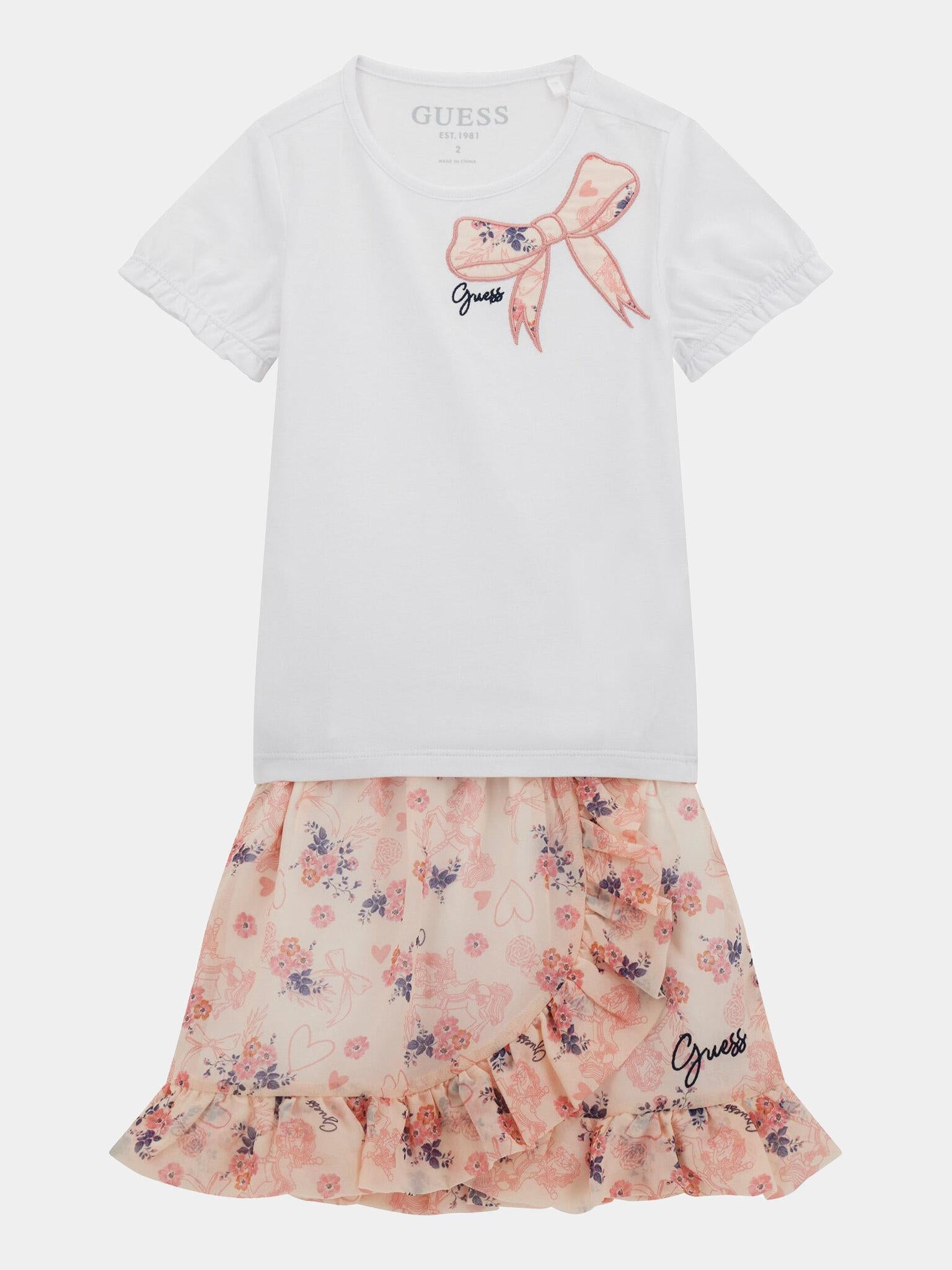 SET SS T-SHIRT + CHIFFON SKIRT 