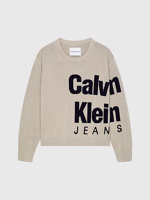 BLOWN-UP LOGO LAYERS SWEATER IB0IB01874/PED CALVIN KLEIN JEANS