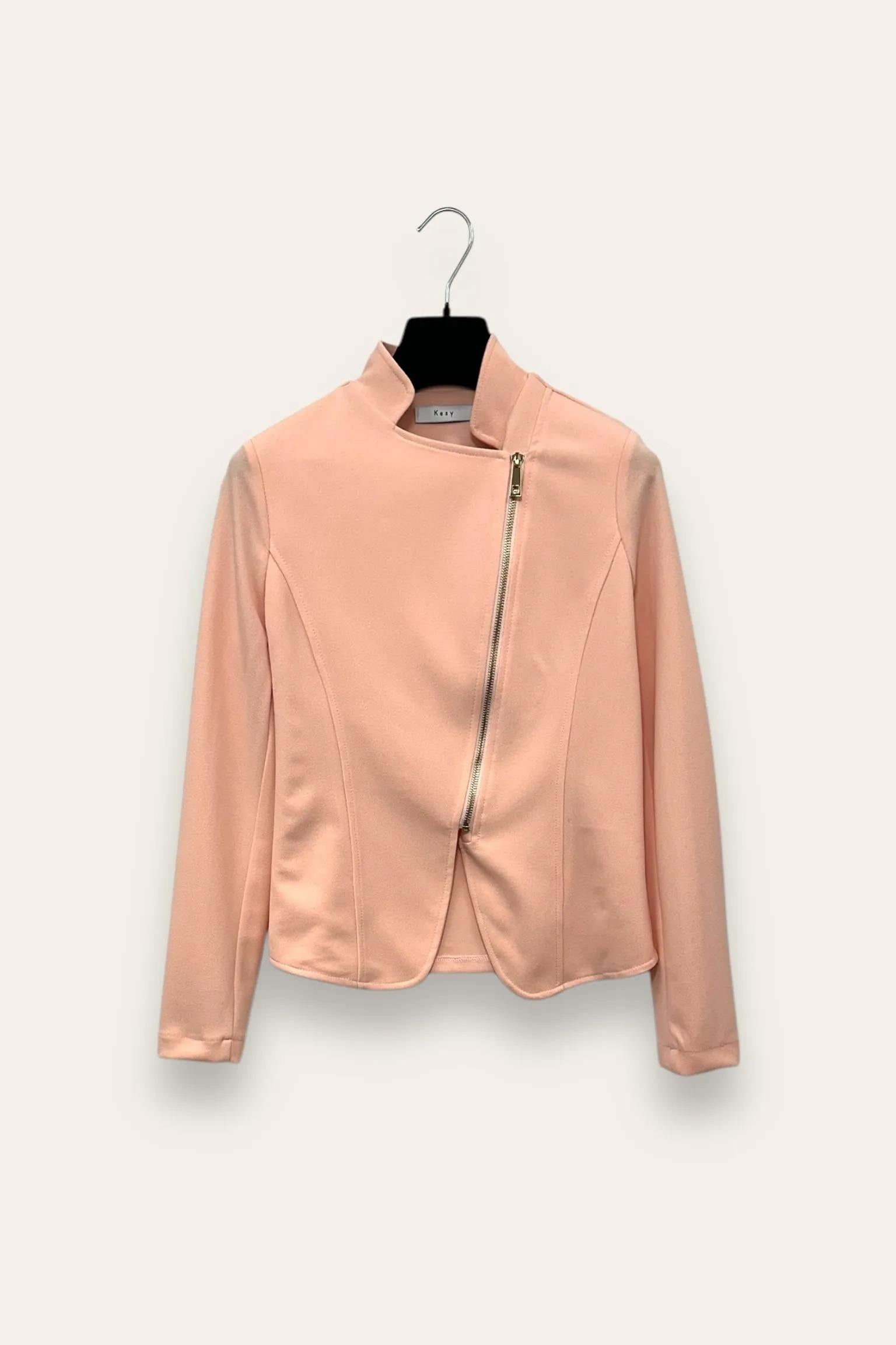 giacca chiodo in crepe AM-10666/AM-8045/ROSA LOVEme