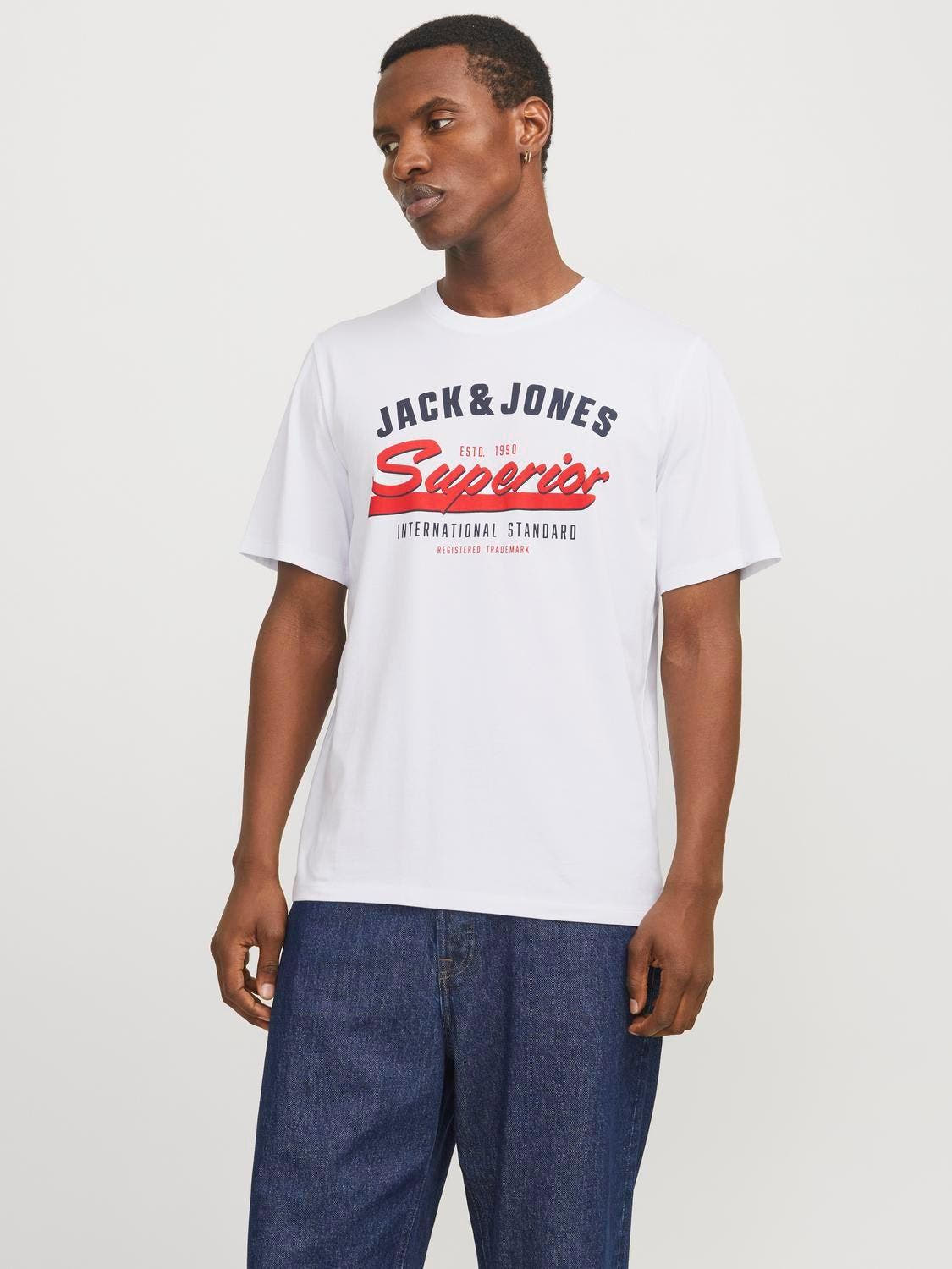 12268267/White JACK AND JONES