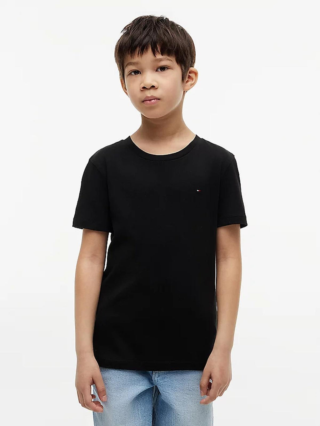 BOYS BASIC CN KNIT S/S 