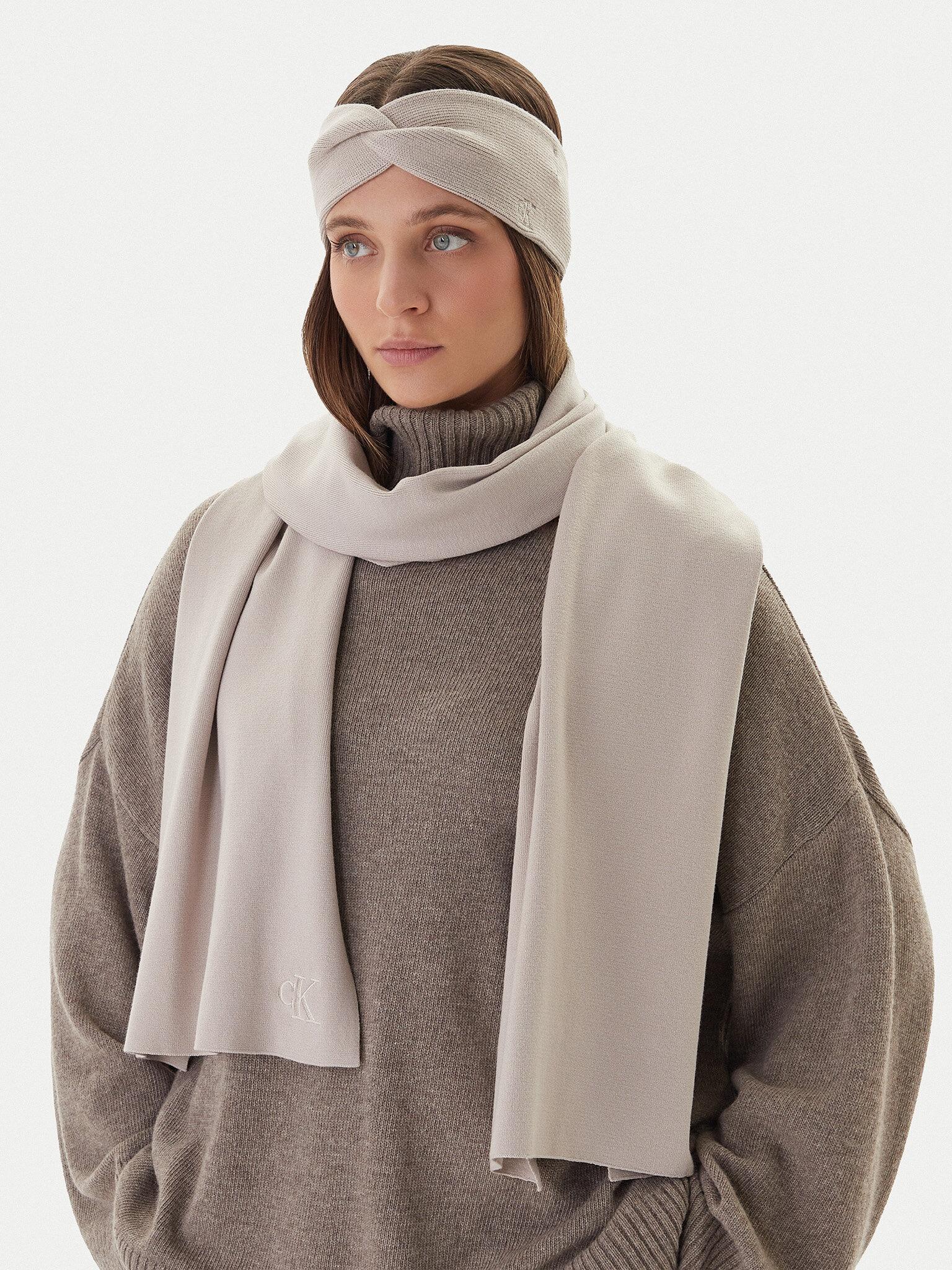 CK FINE RIB SCARF LV04D8021G/RMU CALVIN KLEIN JEANS