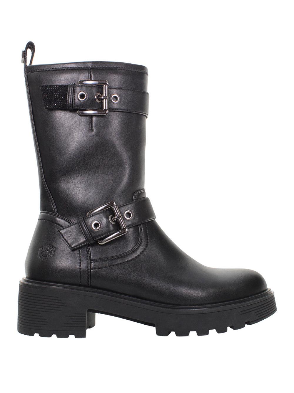 BIKER BOOTS 102230227/BLACK LUMBERJACK