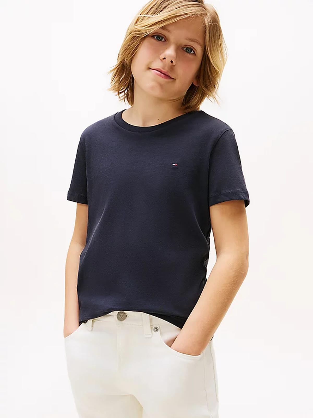 BOYS BASIC CN KNIT S/S 