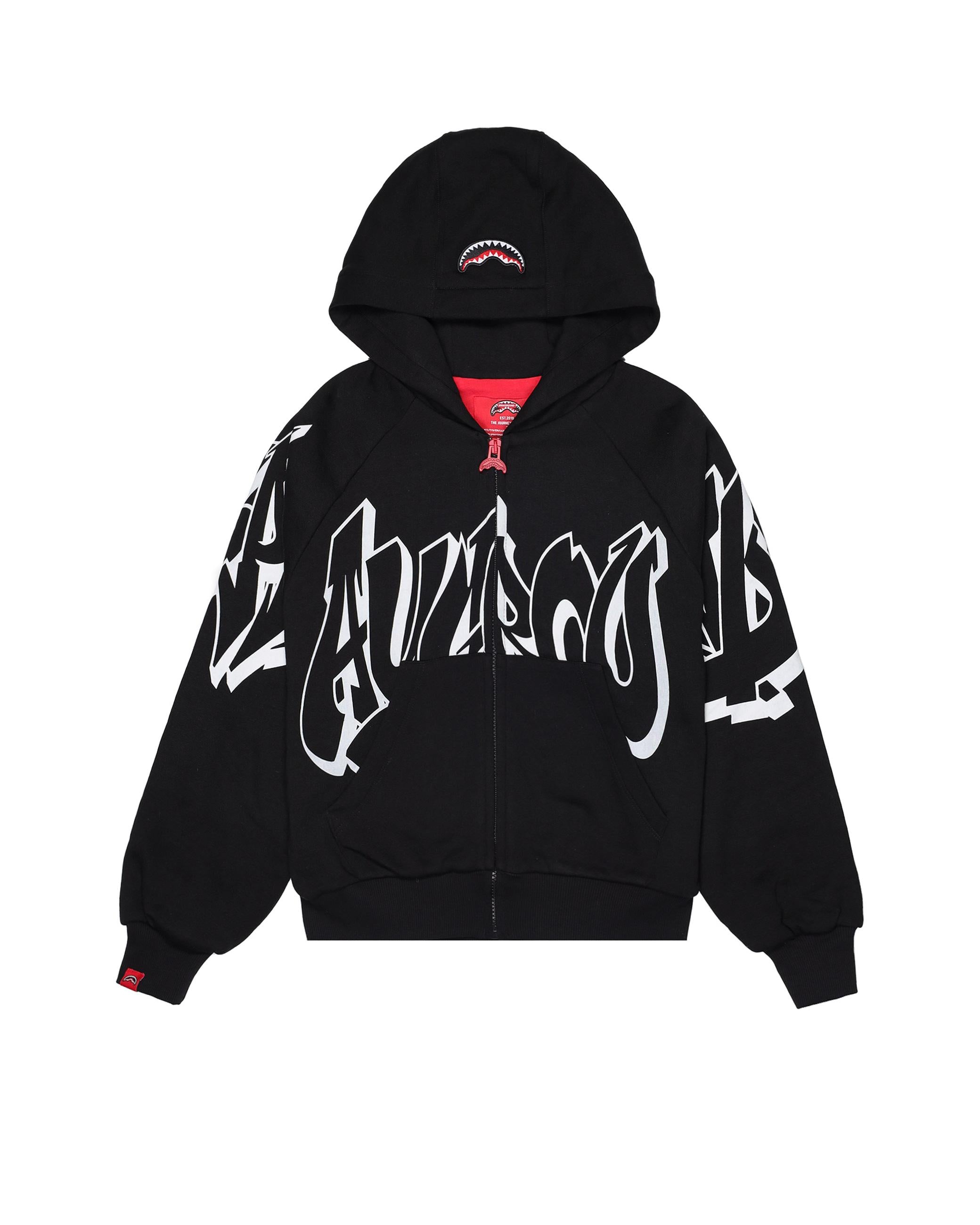 GRAFFITI PERFECT FULL-ZIP SPY1324/BLACK SPRAYGROUND
