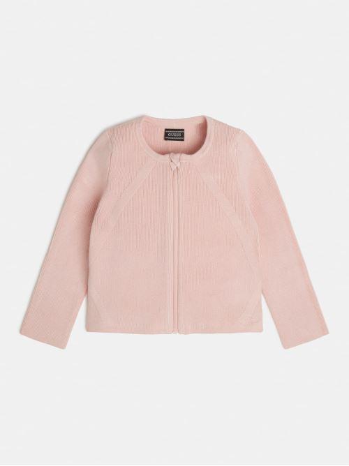 LS CARDIGAN W/ZIP 