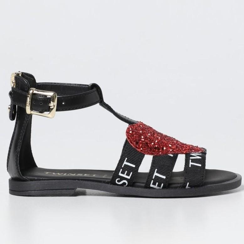 SANDALO CON DETTAGLIO CUORE 231GCJ102/00006 TWINSET