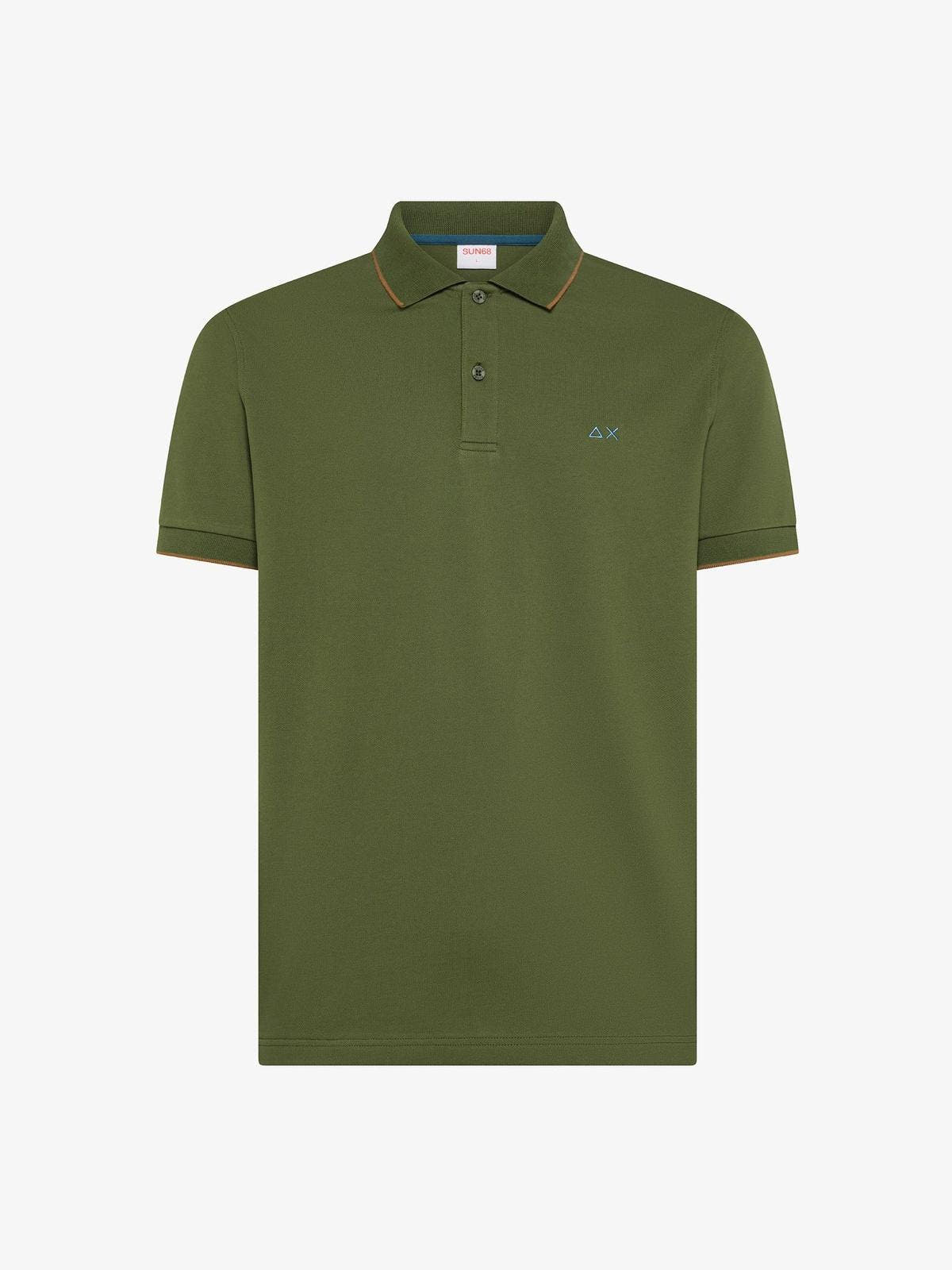 POLO SMALL STRIPE ON COLLAR S/S 