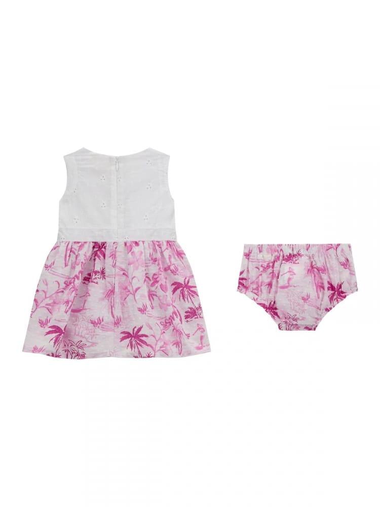 MIXED FABRIC SS DRES 
