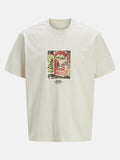 JACK AND JONES JORPAROS GRAPHIC FRONT TEE SS CREW