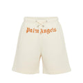 PALM ANGELS LOGO BRUSHED SWEATSHORT BOY