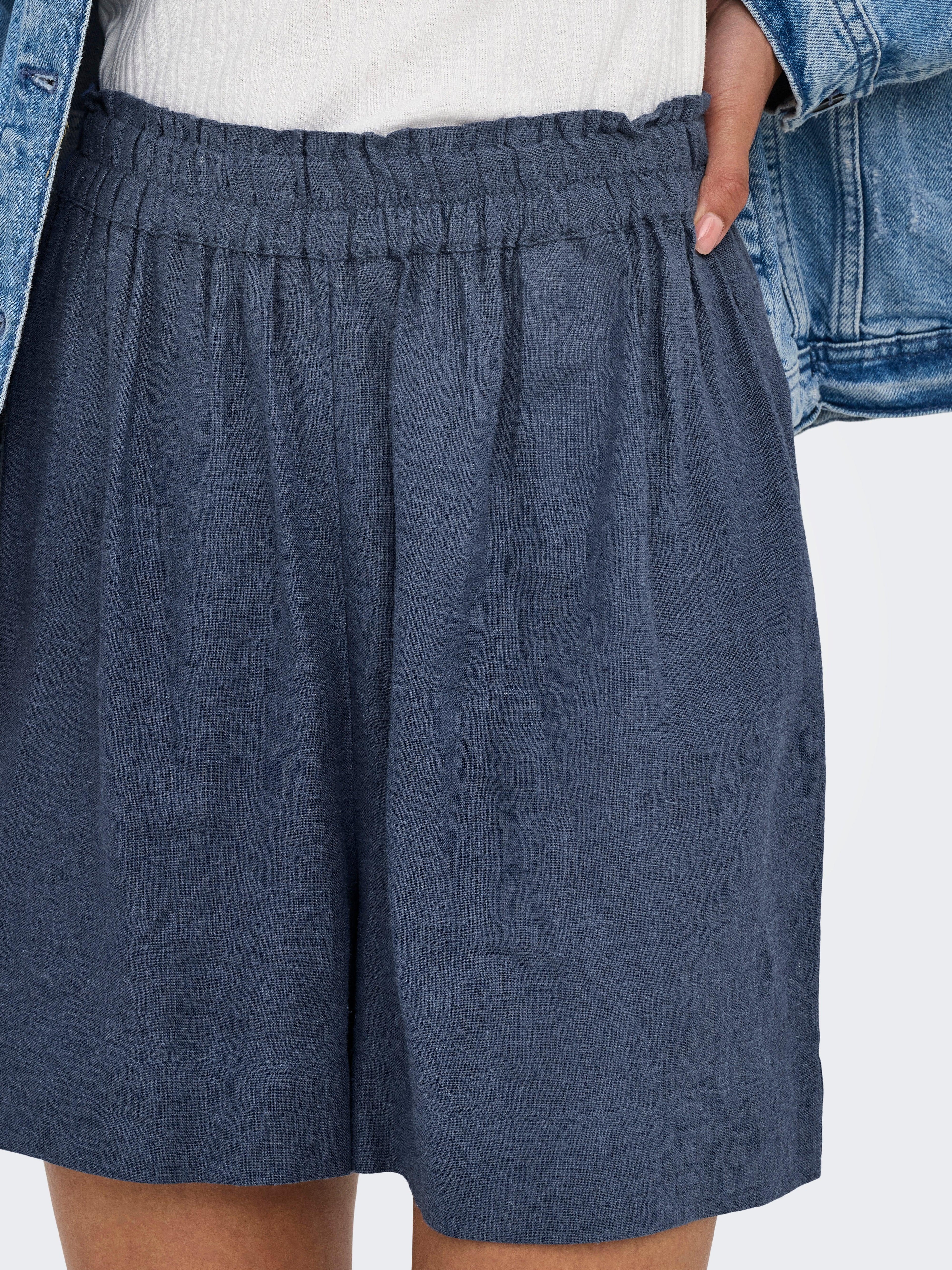 ONLTOKYO HW LINEN BLEND SHORTS PNT NOOS 