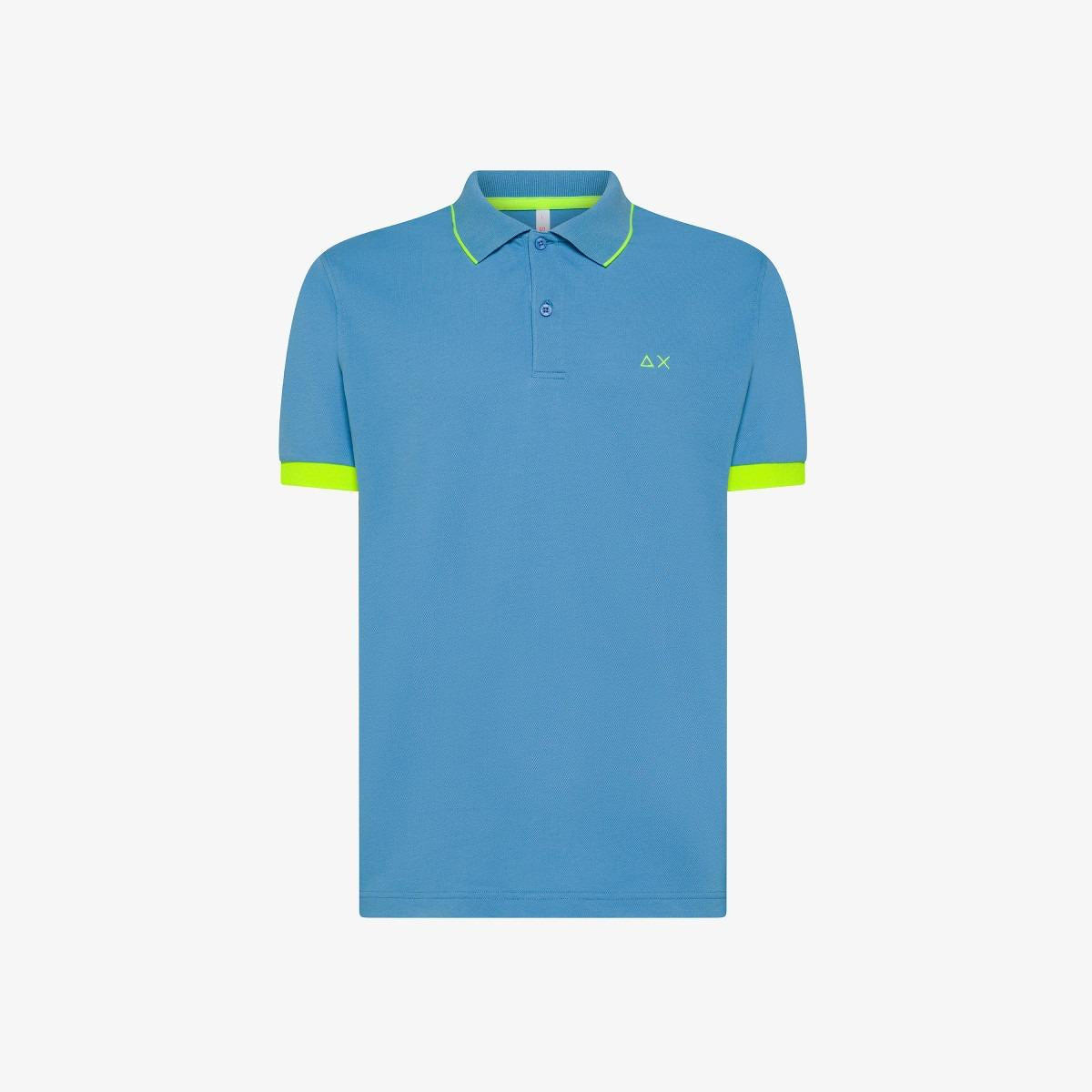 POLO SMALL STRIPE FLUO S/S 