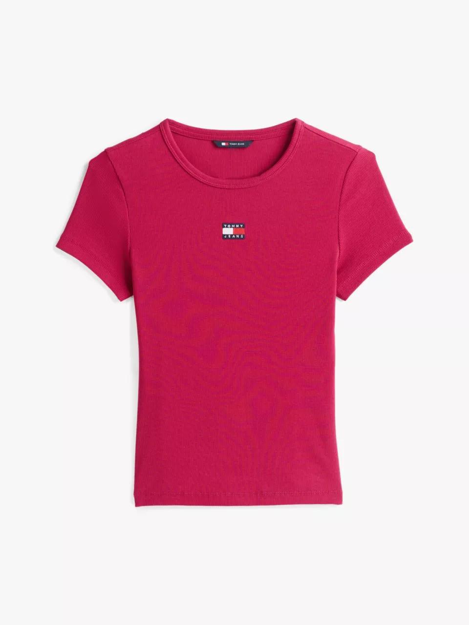 TJW SLIM BADGE RIB T DW0DW17881/XIP TOMMY JEANS